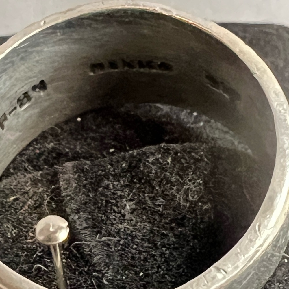 Intricately Designed Sterling Silver Signed Ring - image 3